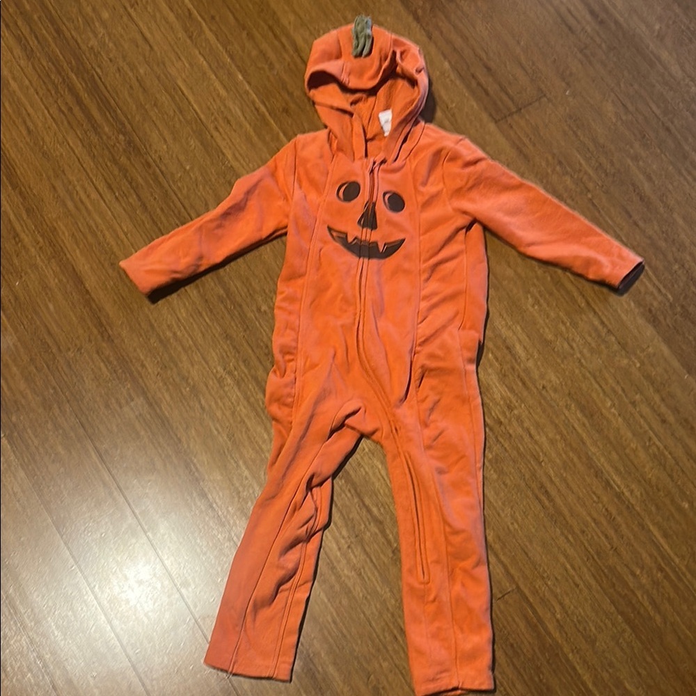 Kids Pumpkin One Piece Costume - Orange